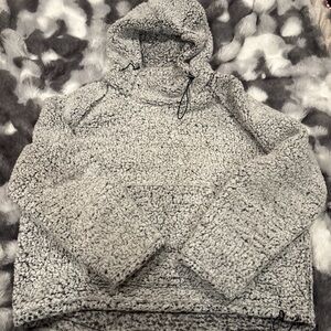 PINK Victoria's Secret Textured Gray Hoodie